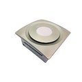 Aero Pure Aero Pure AP90-SL SN Low Profile 90 CFM 0.3 Sones Slim Fit Bathroom Ceiling Fan with LED Light Pad & Satin Nickel Grille AP90-SL SN